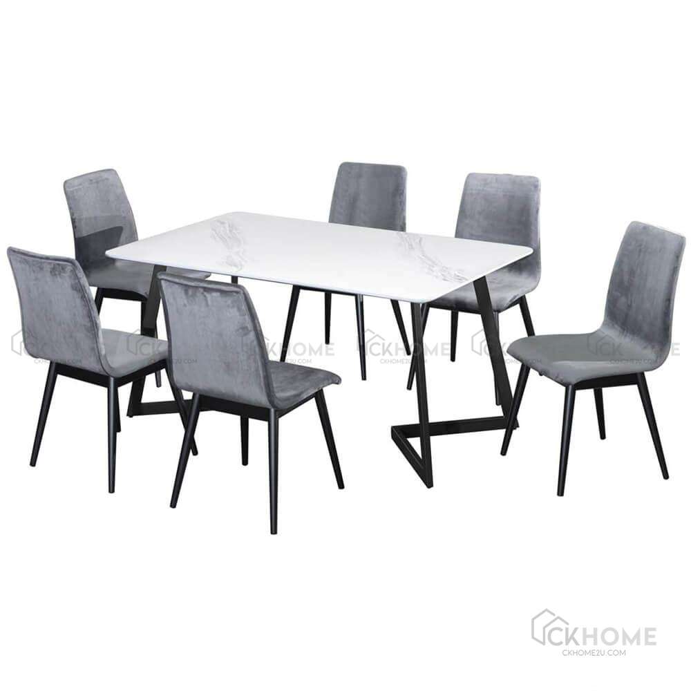 VancouverV 5FT Marble Dining Table CKHOME2U